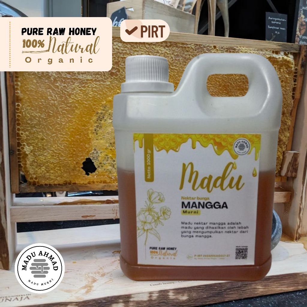 

Madu Murni Nektar Bunga Mangga Murni 100% Raw Honey Langsung Dari Peternak Lebah