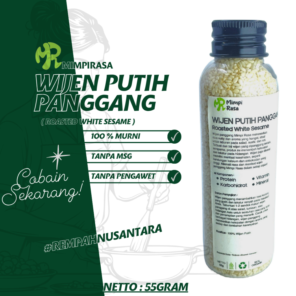 

BUMBU | BIJI WIJEN PUTIH PANGGANG 70g