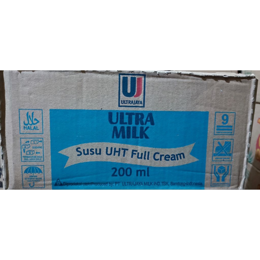 

Susu ultra milk full cream 200 ml