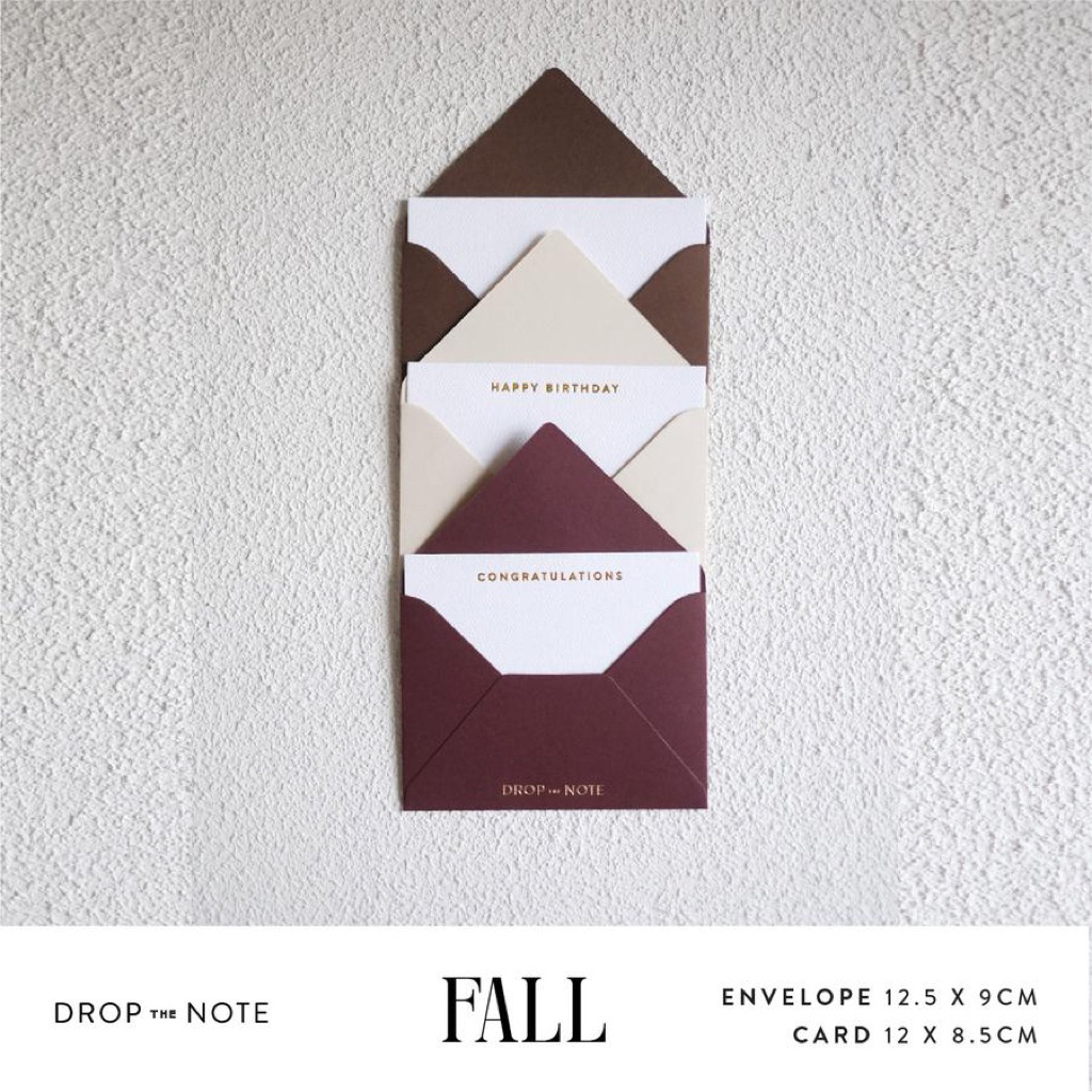 

FALL Regular - Amplop & Kartu / Envelope & Card 6pcs