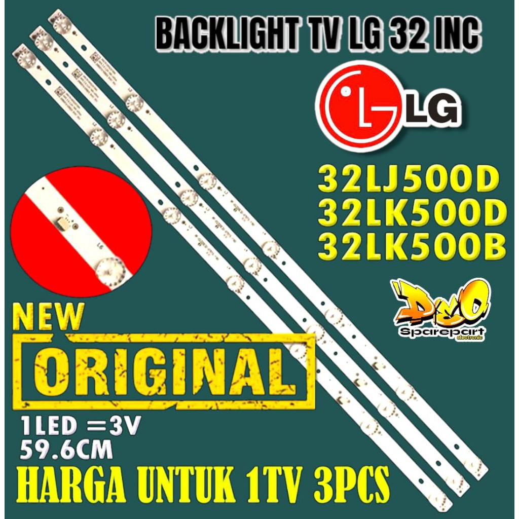BACKLIGHT TV LG 32 INC 32LJ500D 32LK500D LAMPU BACKLIGHT LG 32LK 500D 32LJ 500D