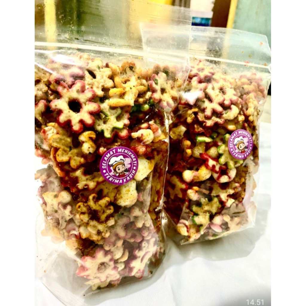 

kerupuk seblak daun jeruk