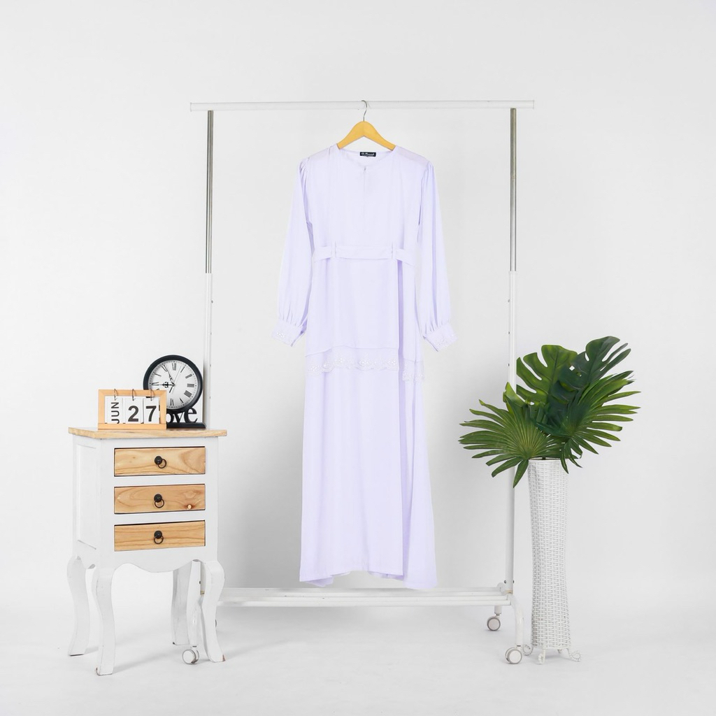 gamis putih dewasa gamis putih renda dres dewasa putih