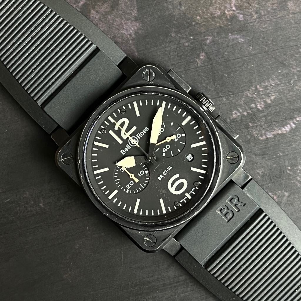 Bell & Ross BR 03-94 Chronographe Chronograph Chrono Black Bell&Ross