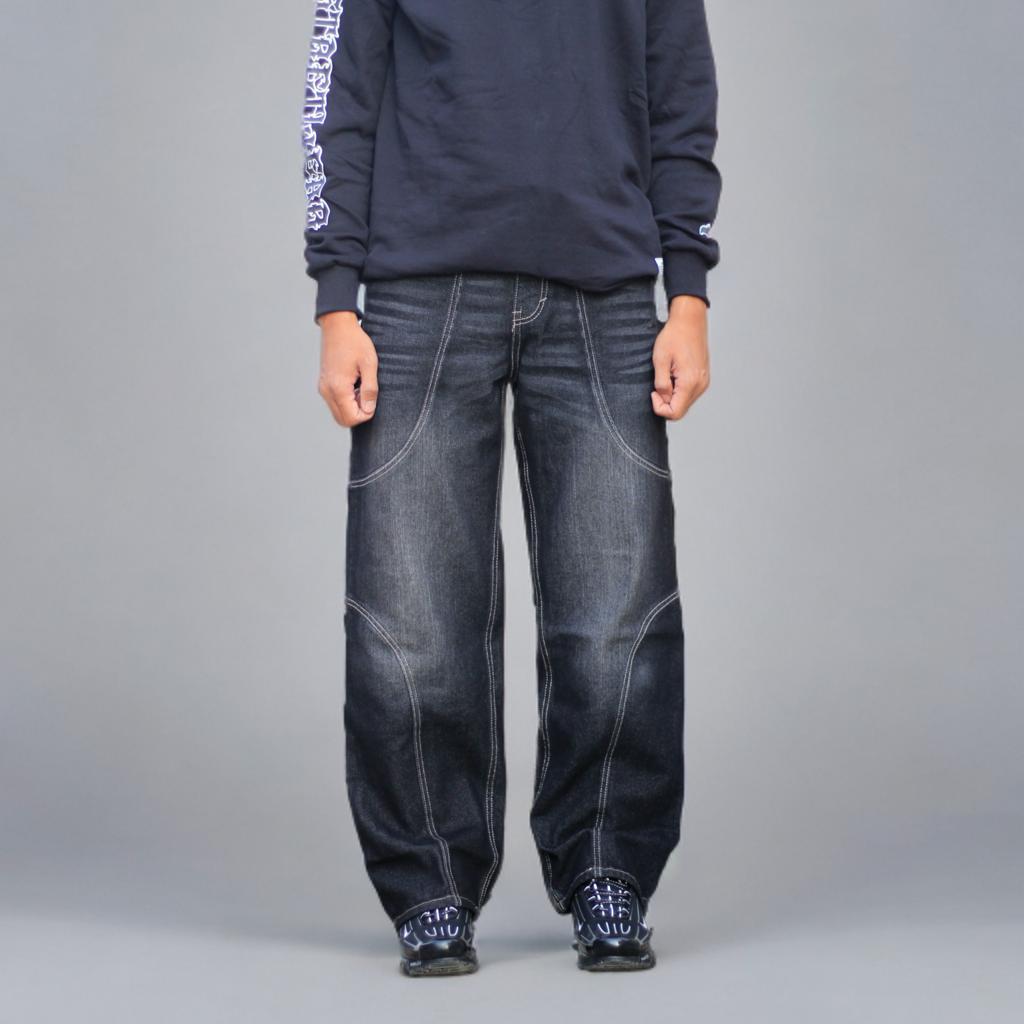 GEVAR Celana Jeans Gombrang Baggy Oversize Premium