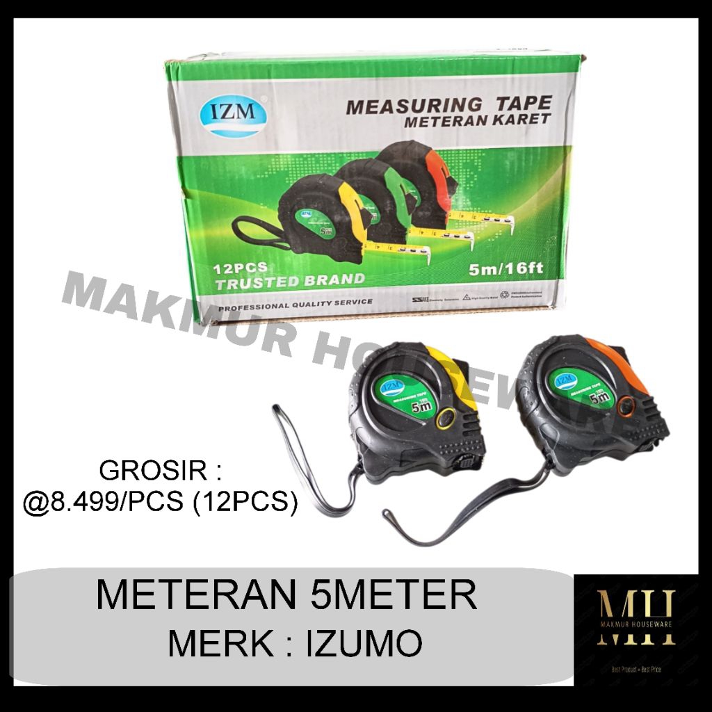 METERAN 5 METER / METERAN TUKANG 5 METER