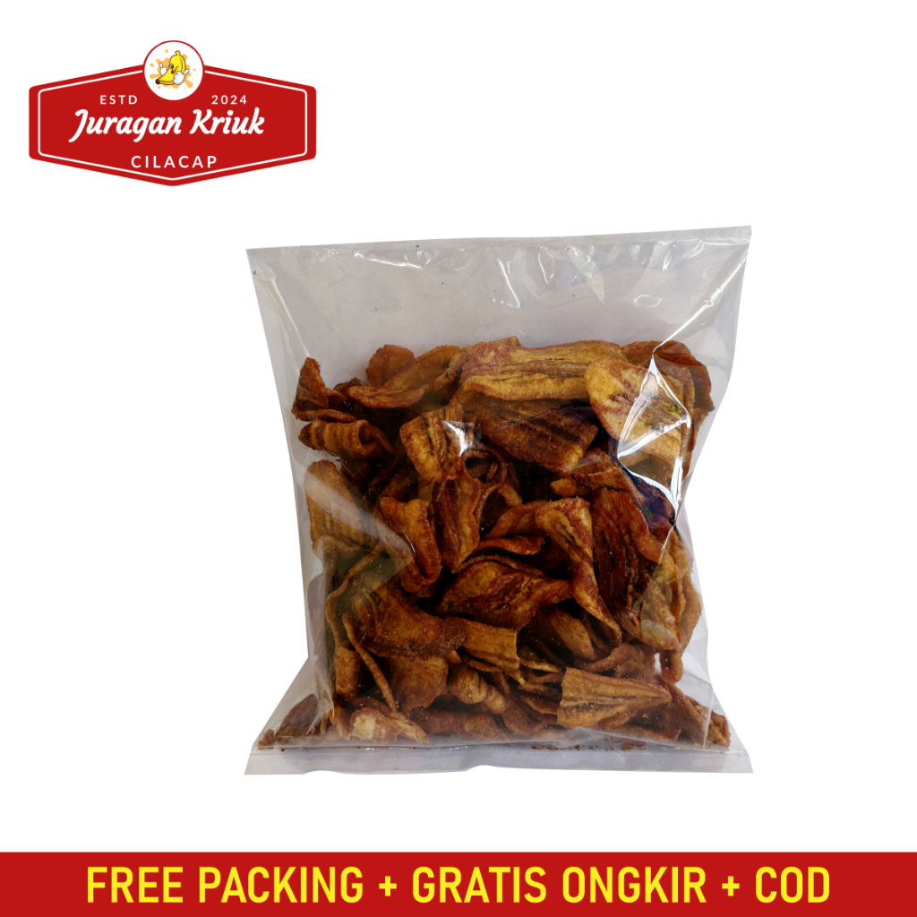 

Kripik Pisang Sale Kriuk Manis 200 gr