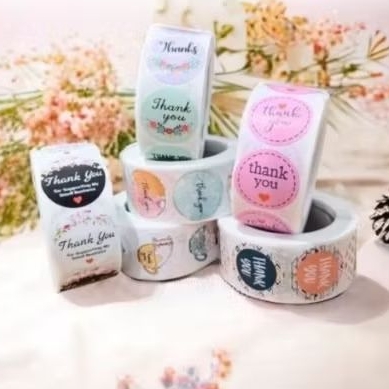 

sticker label thank you