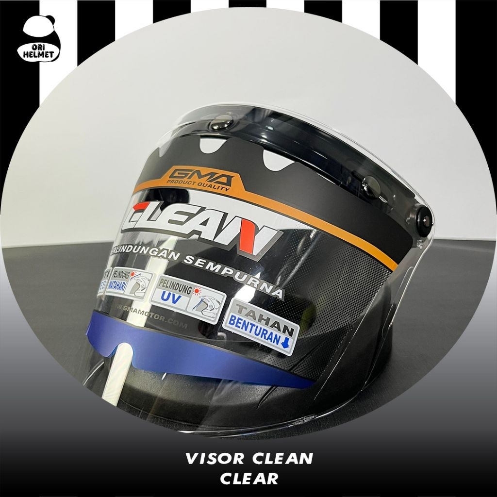 Visor Kaca helm retro slim head GMA bahan premium