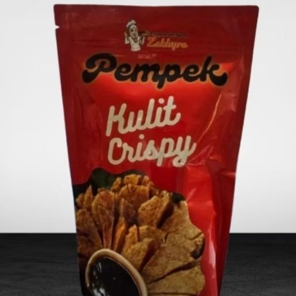 

Pempek Empek Empek Kulit Crispy Asli Palembang Kulit Ikan Kakap Spesial 130 gram Pirt Halal