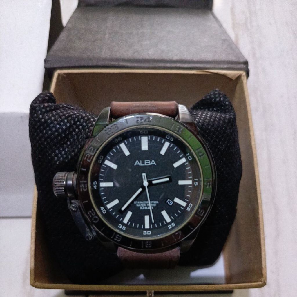 Jam tangan original ALBA seri vx43-x317 preloved second bekas