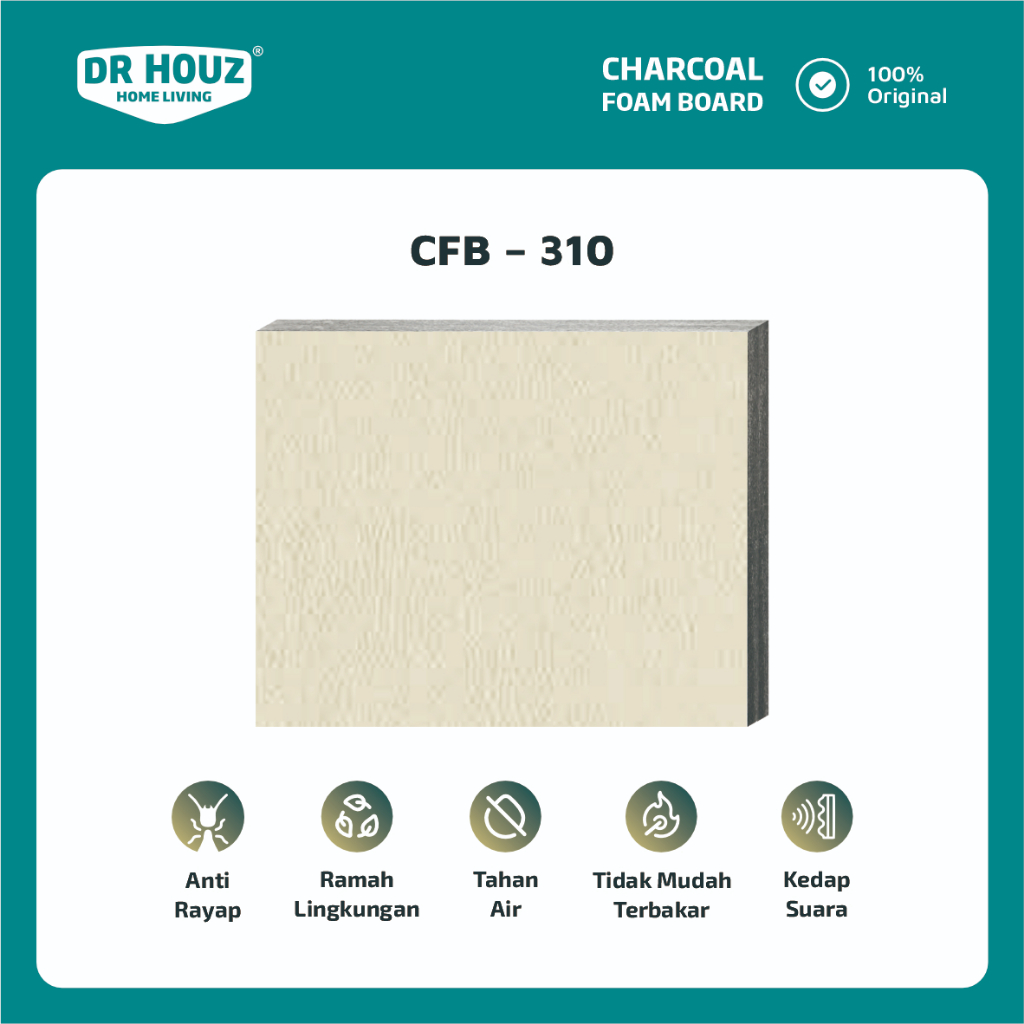 DR.HOUZ - Charcoal Foam Board - CFB 310 Skin (Wall Board)