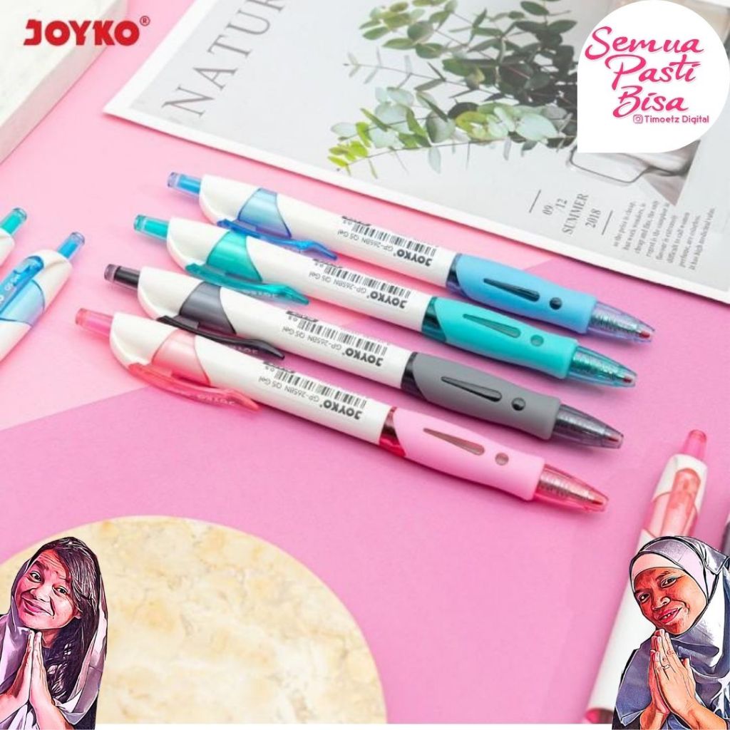 

JOYKO Gel Pen Pulpen Pena GP-265BN Q5 Gel 0.5 mm - Pulpen Joyko GP-265BN Q5 Satuan