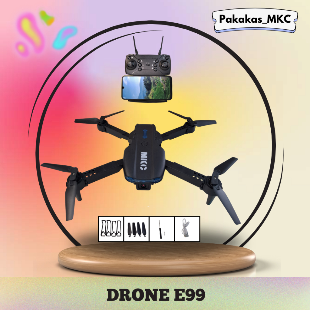 E99 Drone Vision – Kamera Mini Canggih Lipat dengan Kamera HD Kontrol Jarak Jauh, Kamera Stabil