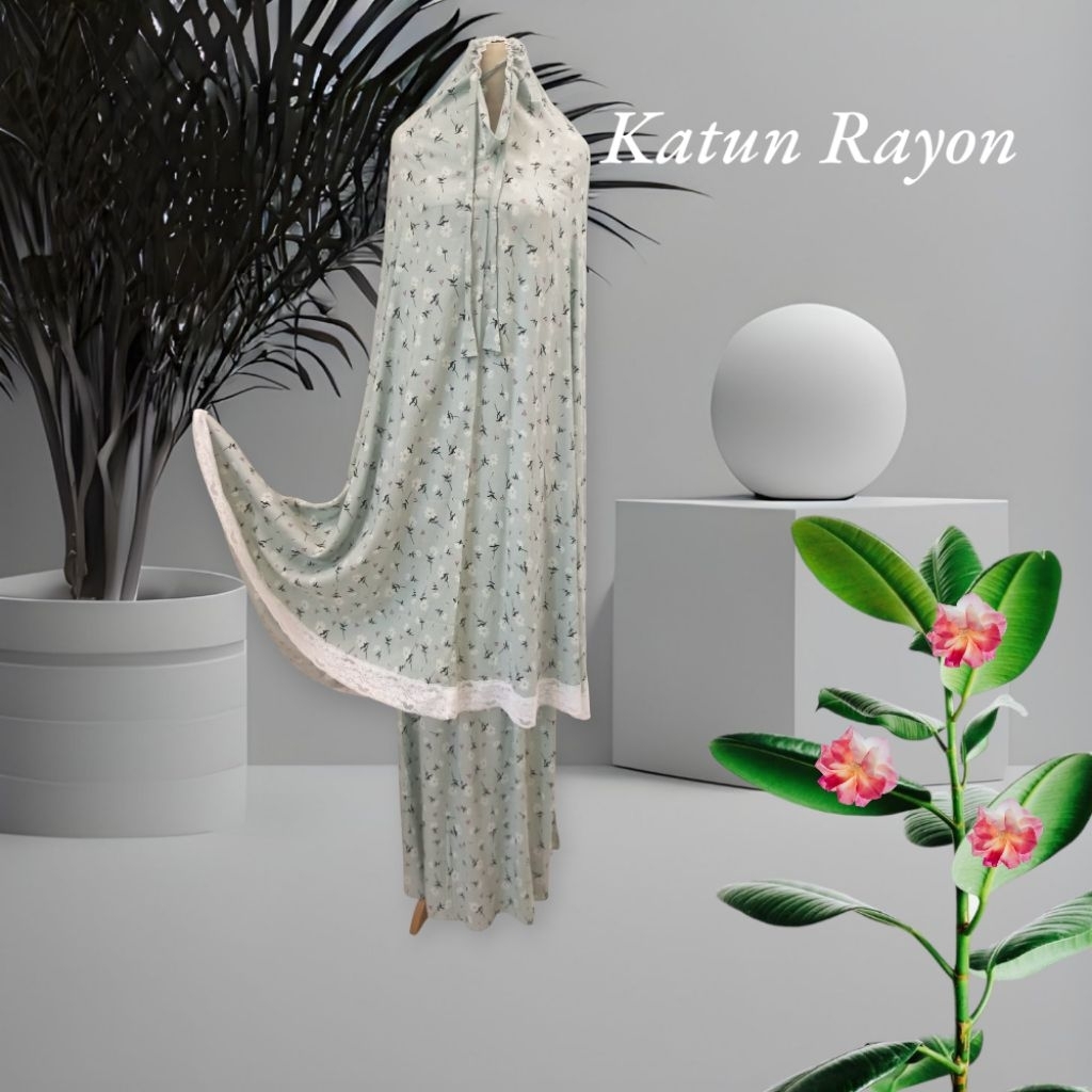 mukena katun rayon premium