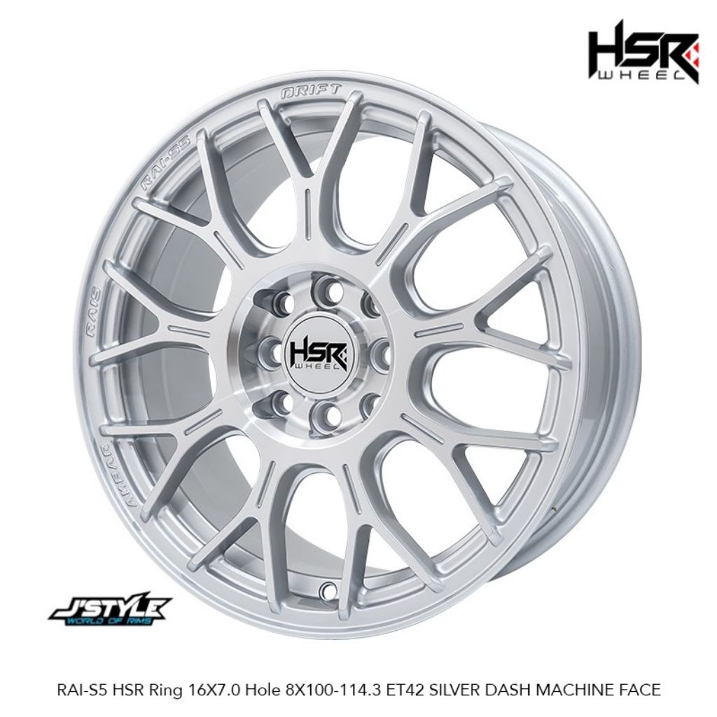VELG RING 16 UNTUK MAZDA 2, BALENO, BINGUO EV, LIVINA, SIGRA, BRIO, DLL HSR RAI-S5 RING 16
