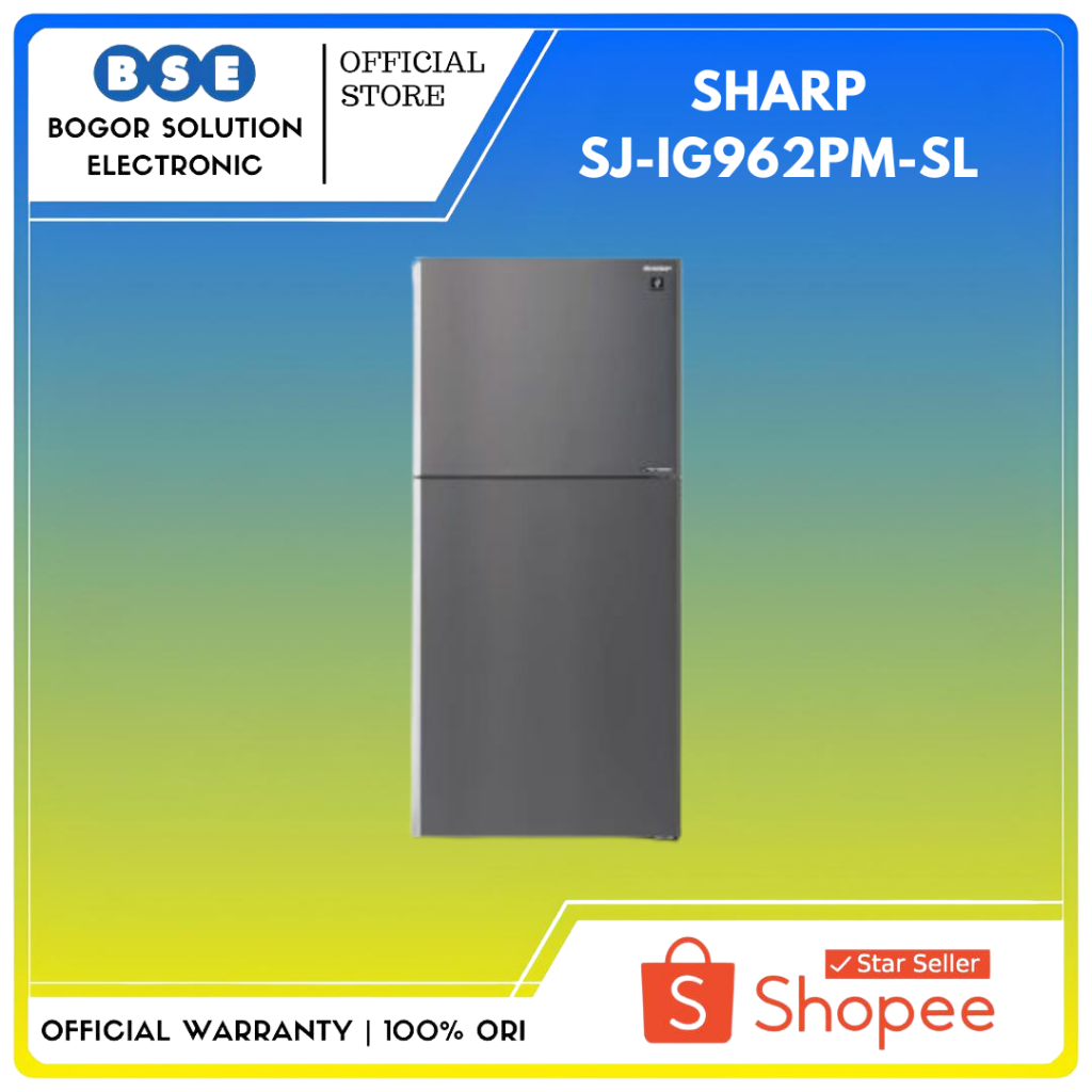 Kulkas Sharp SJ-IG962PM-SL 656 Liter Inverter Silver Grand Vetro II