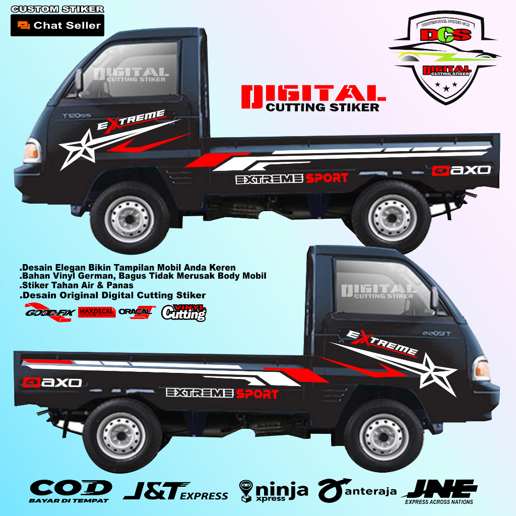 Stiker Mobil Pick Up suzuki futura Stiker Pick Up Colt T 120ss New