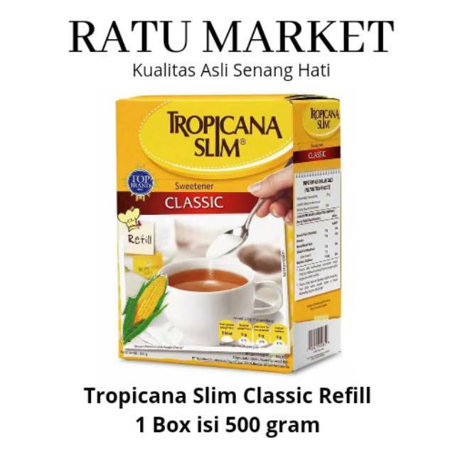

[oddsolshop] pekanbaru/Tropicana Slim Sweetener Classic Refill 500 gr