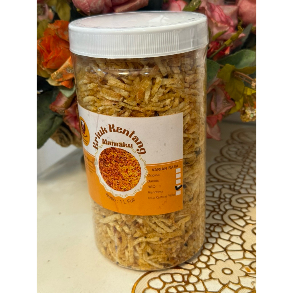 

Kriuk Kentang Rendang Daging Suwir