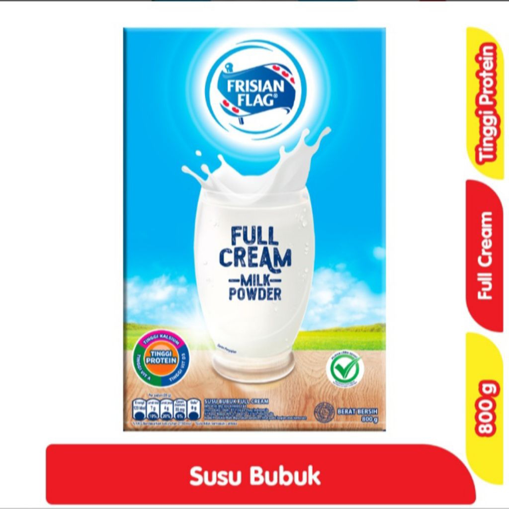 

FRISIAN FLAG FULL CREAM SUSU BUBUK 800G