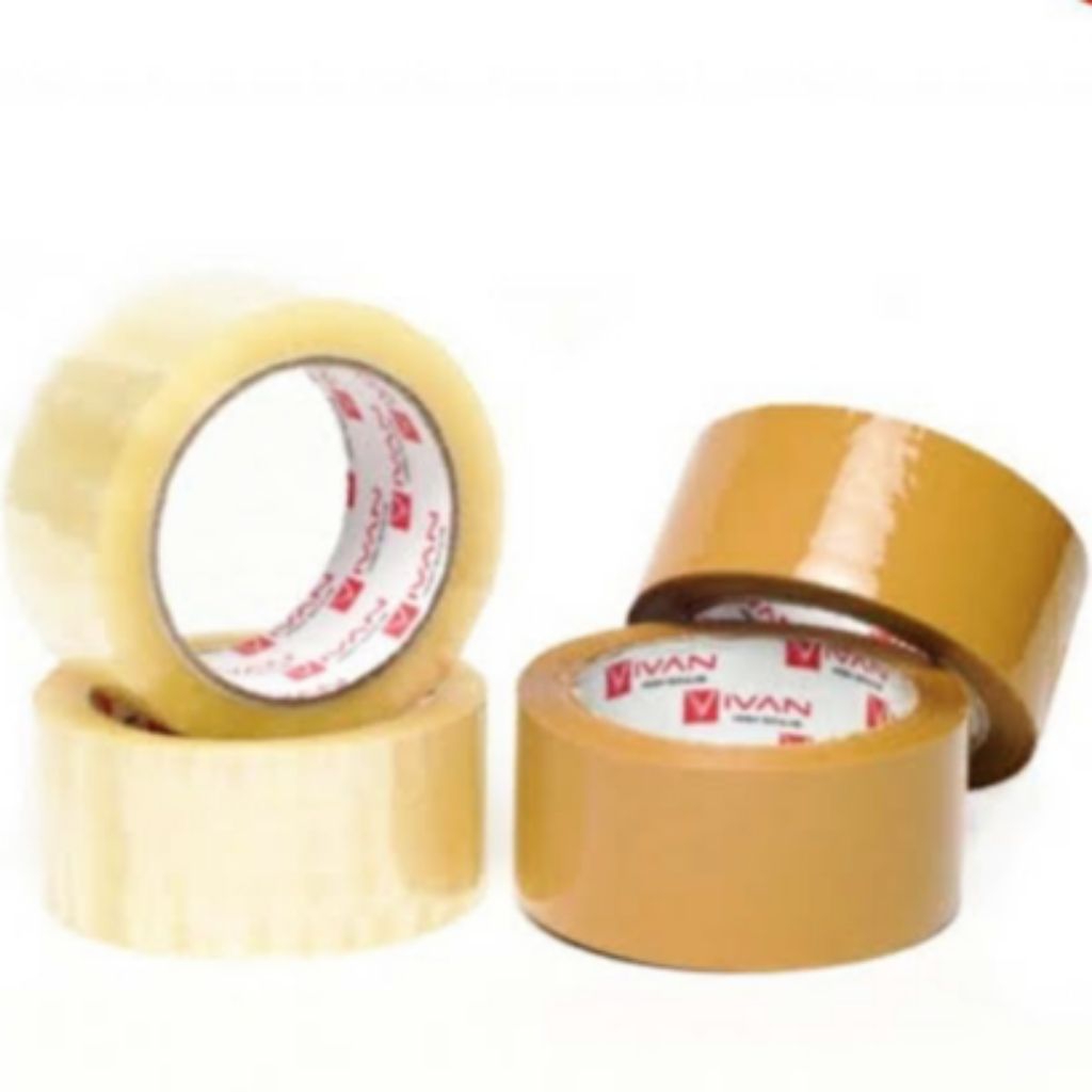 

Lakban Bening/Coklat size 45mmx100yard