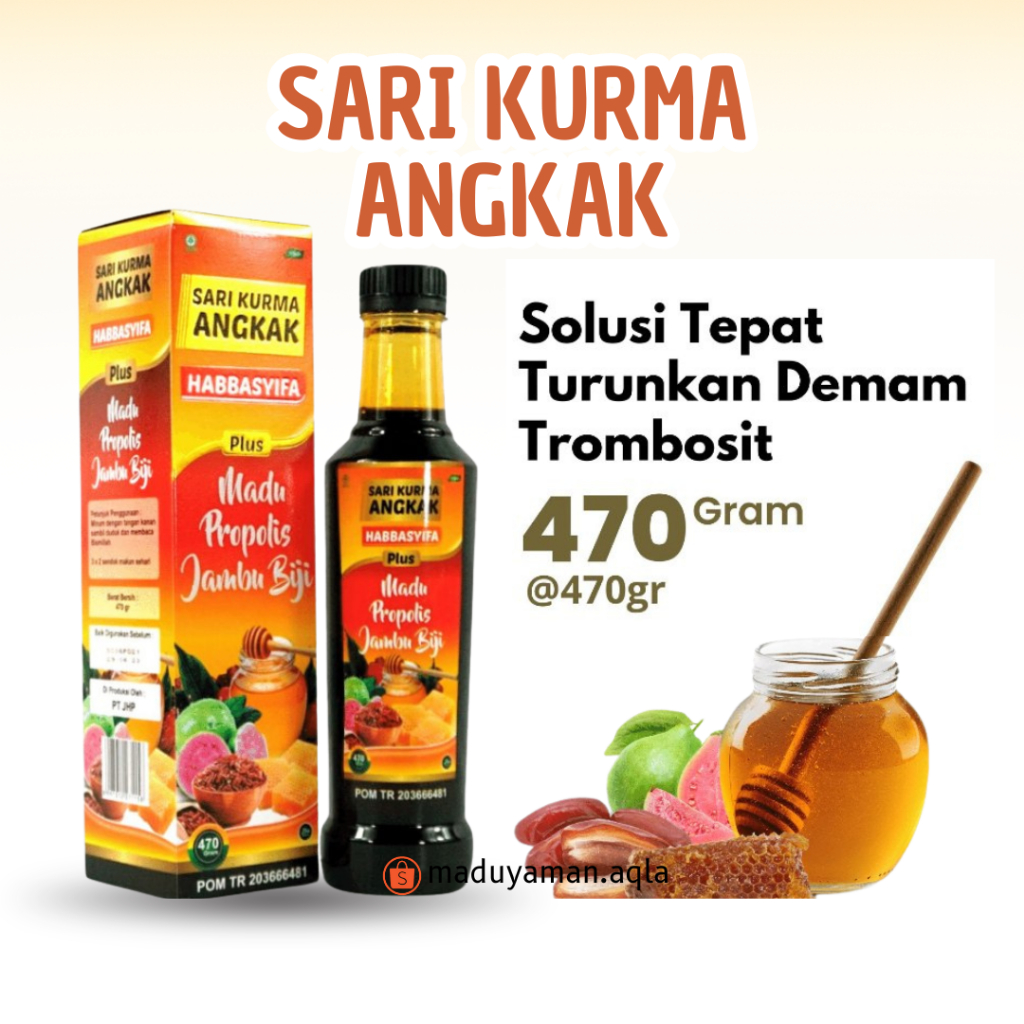 

Sari Kurma Madu Angkak Plus Propolis Plus Jambu Biji Obat Herbal Sari Kurma Angkak