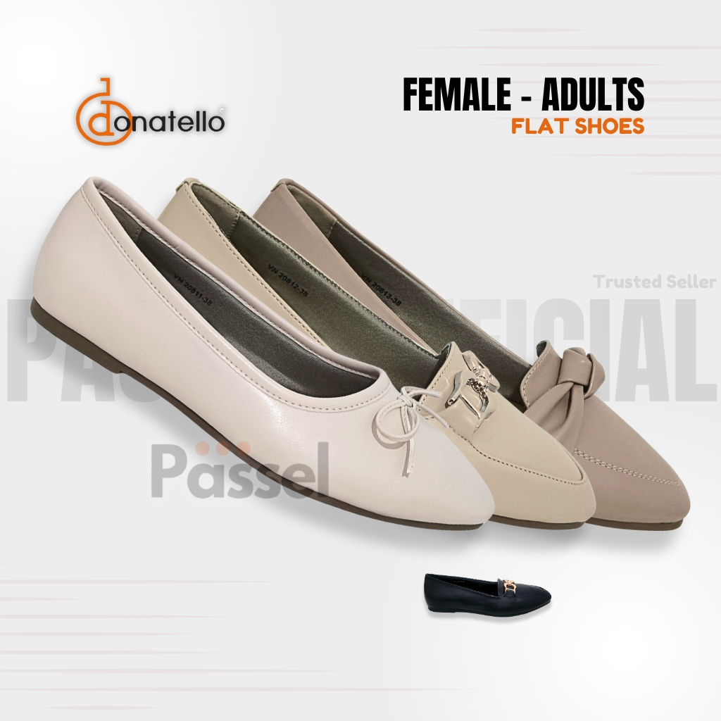 Passel x Donatello Sz. 36-40 Pointed Toe Flat / Sepatu Wanita Slip On Flat Shoes | VN20811 / VN20812