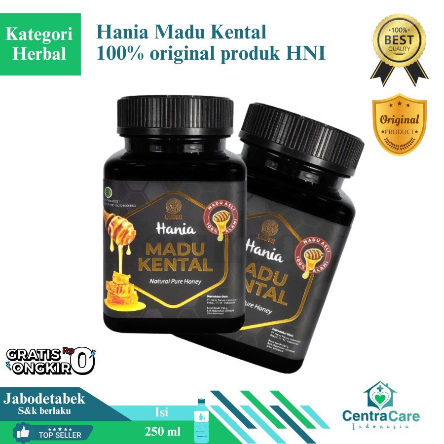 

Hania Madu Kental HNI 250ml | Madu Asli Murni & Kental | Original 100% | Natural Pure Honey