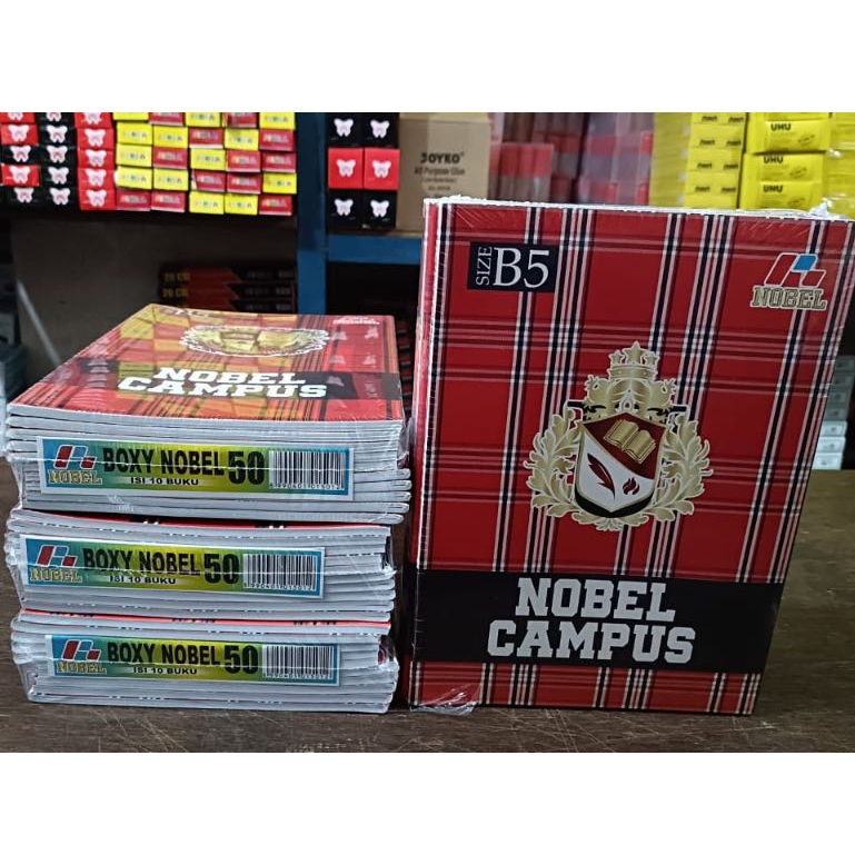 

Buku Tulis NOBEL Campus 30 Lembar / 50 Lembar [10 Buku]