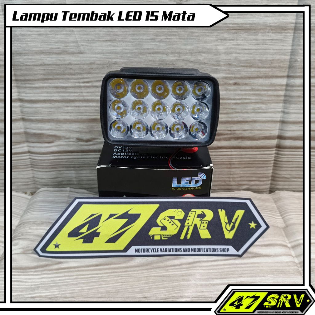 Lampu Tembak LED 15 Mata Lampu Sorot Putih
