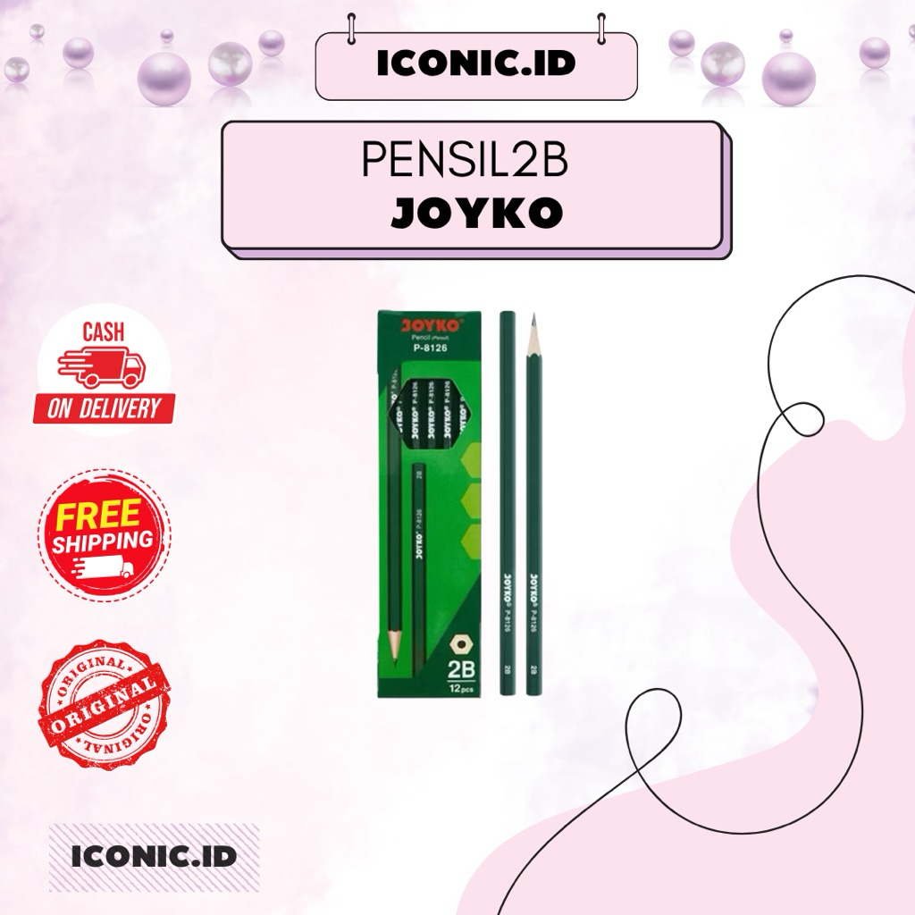 

Iconic.id - [Ecer] Joyko Pensil 2B / Pensil 2B Joyko / Pensil 2B