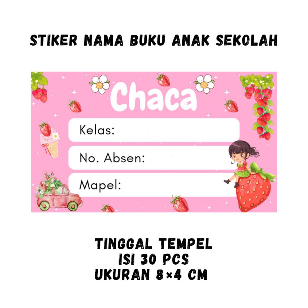 

STIKER NAMA BUKU ANAK SEKOLAH