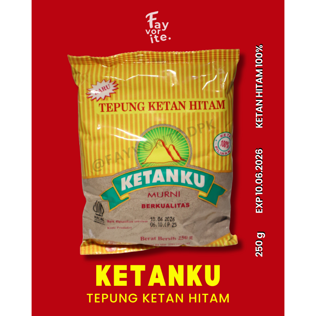 

KETANKU TEPUNG KETAN HITAM 250 GRAM BOLU KETAN HITAM