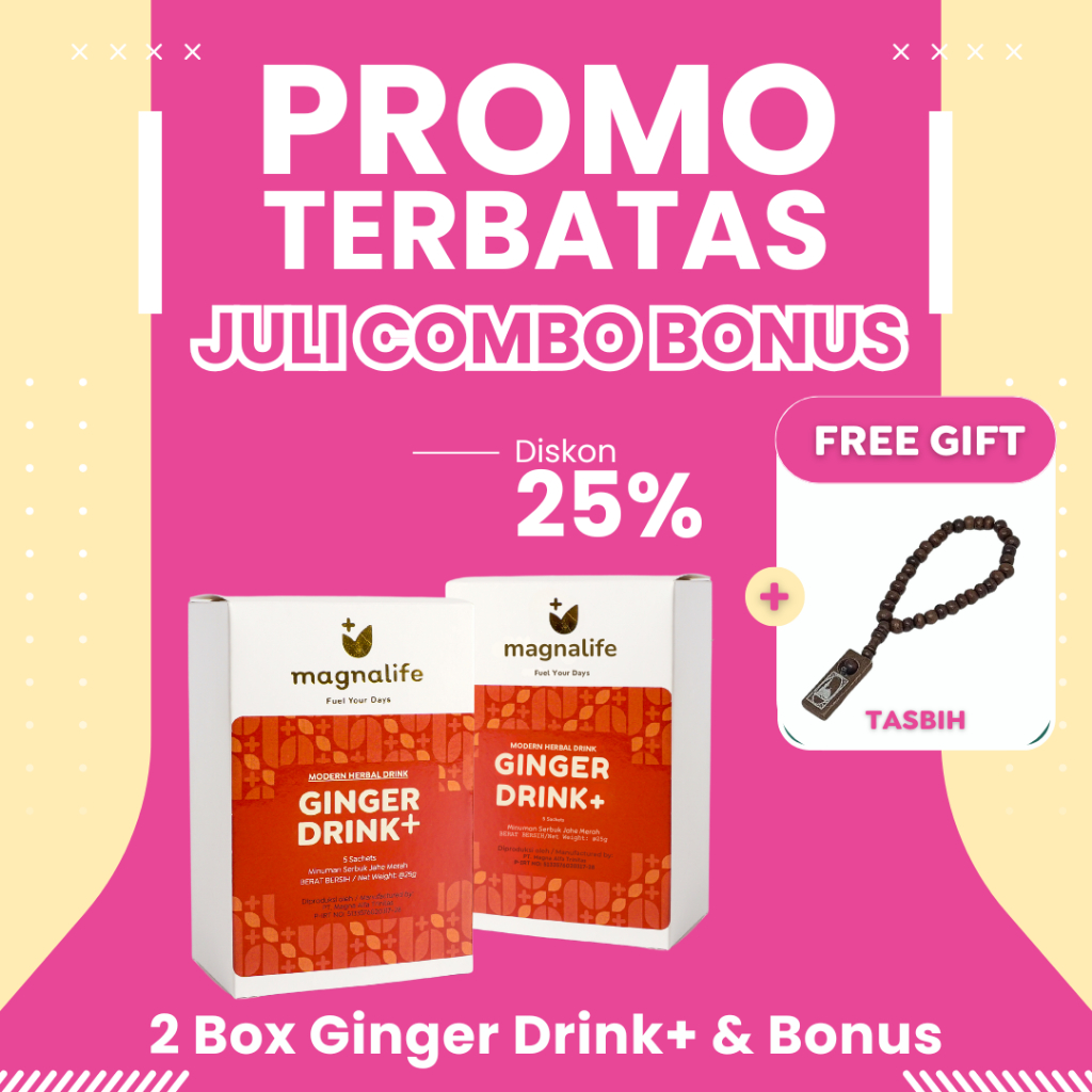 

Magnalife - [LIMITED JULY SALE] 2 Box Ginger Drink+ dan BONUS