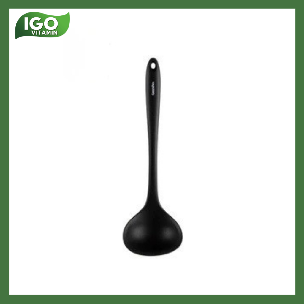 Greenpan Silicone Ladle Black