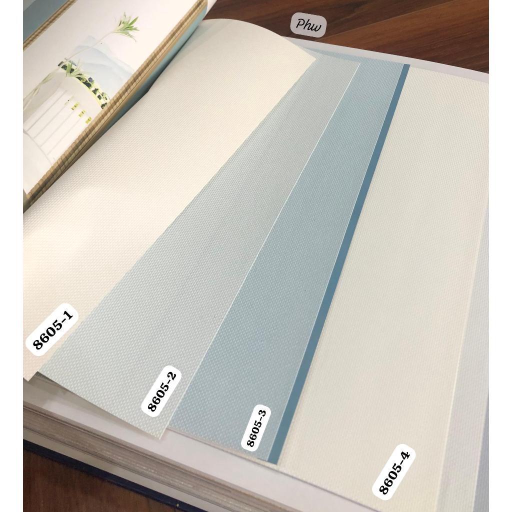 WALLPAPER DINDING POLOS CAT TEMBOK PASTEL BIRU PUTIH BESTIE