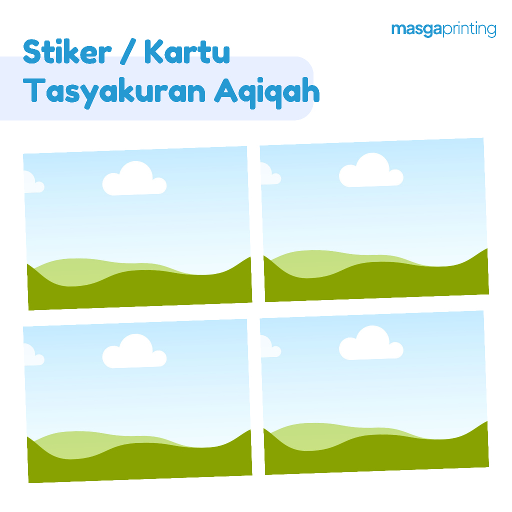

[18 PCS] Stiker/Kartu Tasyakuran Aqiqah, Label Acara Kustom Tasyakuran Aqiqah Anak
