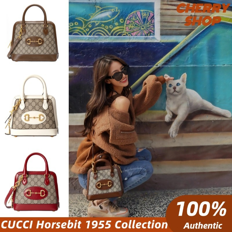 100% authentic✨Gucci adidas x Gucci Horsebit 1955 mini bag Tas wanita / tas tangan