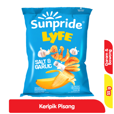 

Sunpride Lyfe Keripik Pisang Garam & Bawang 55 g
