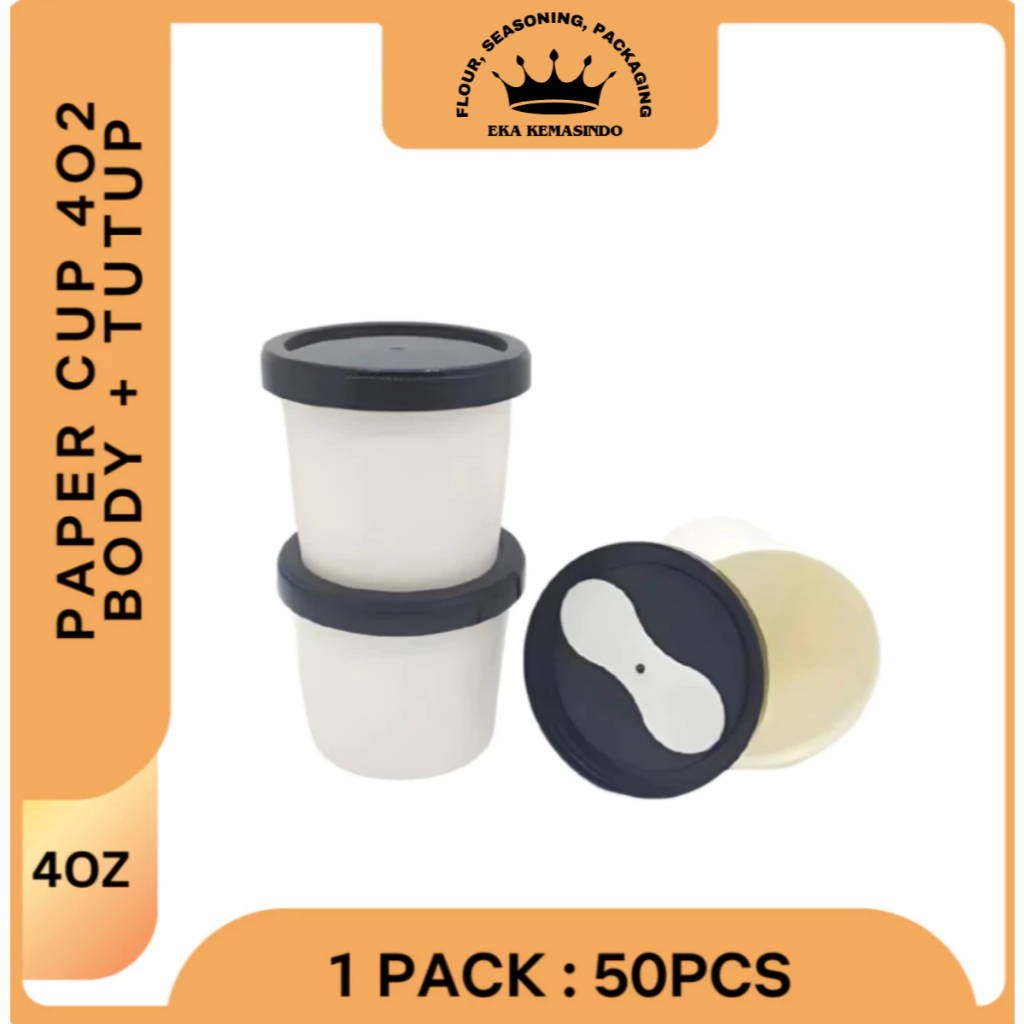 Paper Cup 4oz Gelas Eskrim | Cup hot 4oz | cup kopi | gelas kertas | Paper cup Jasuke | Cup 120ml is