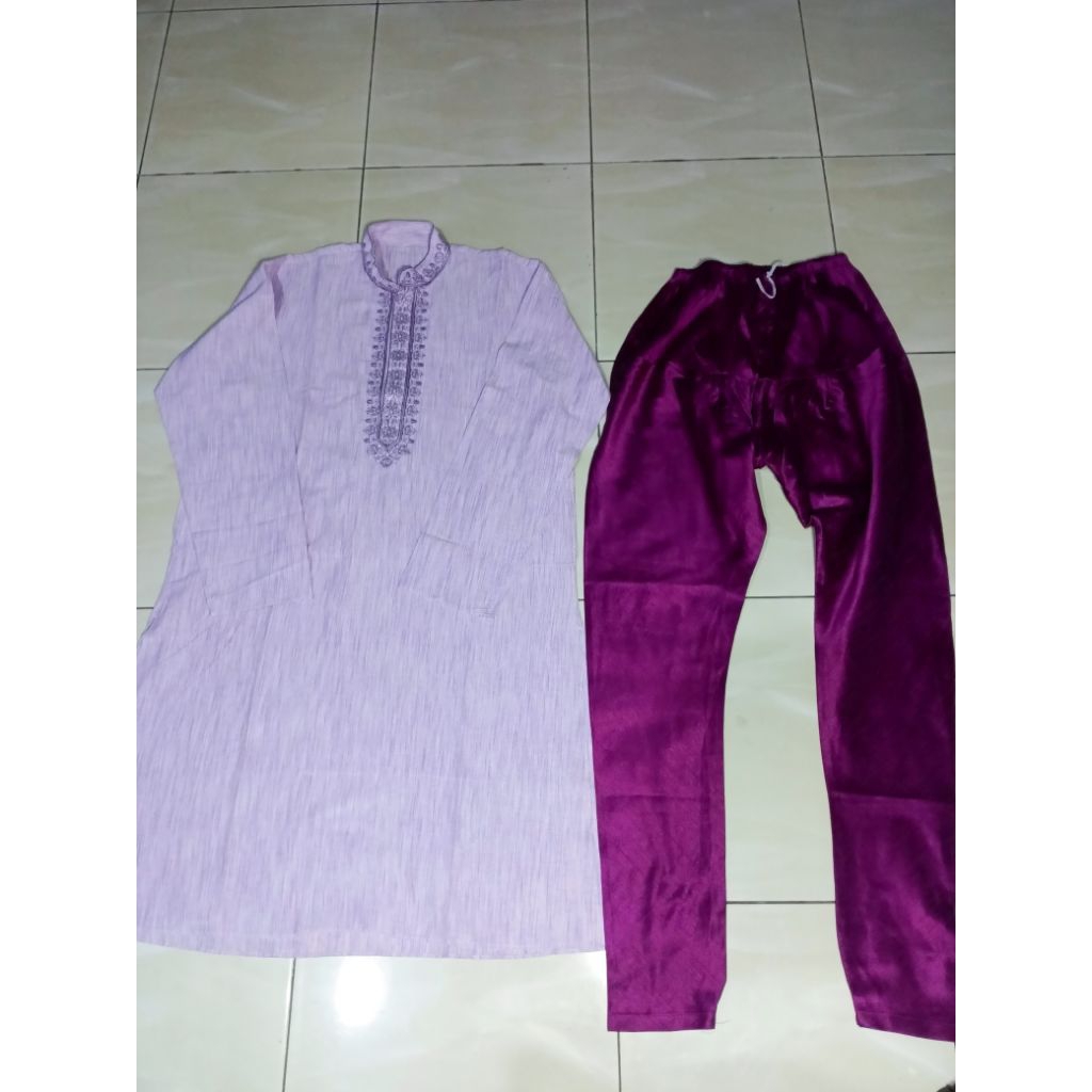 Kurta india pria dewasa lilac jumbo