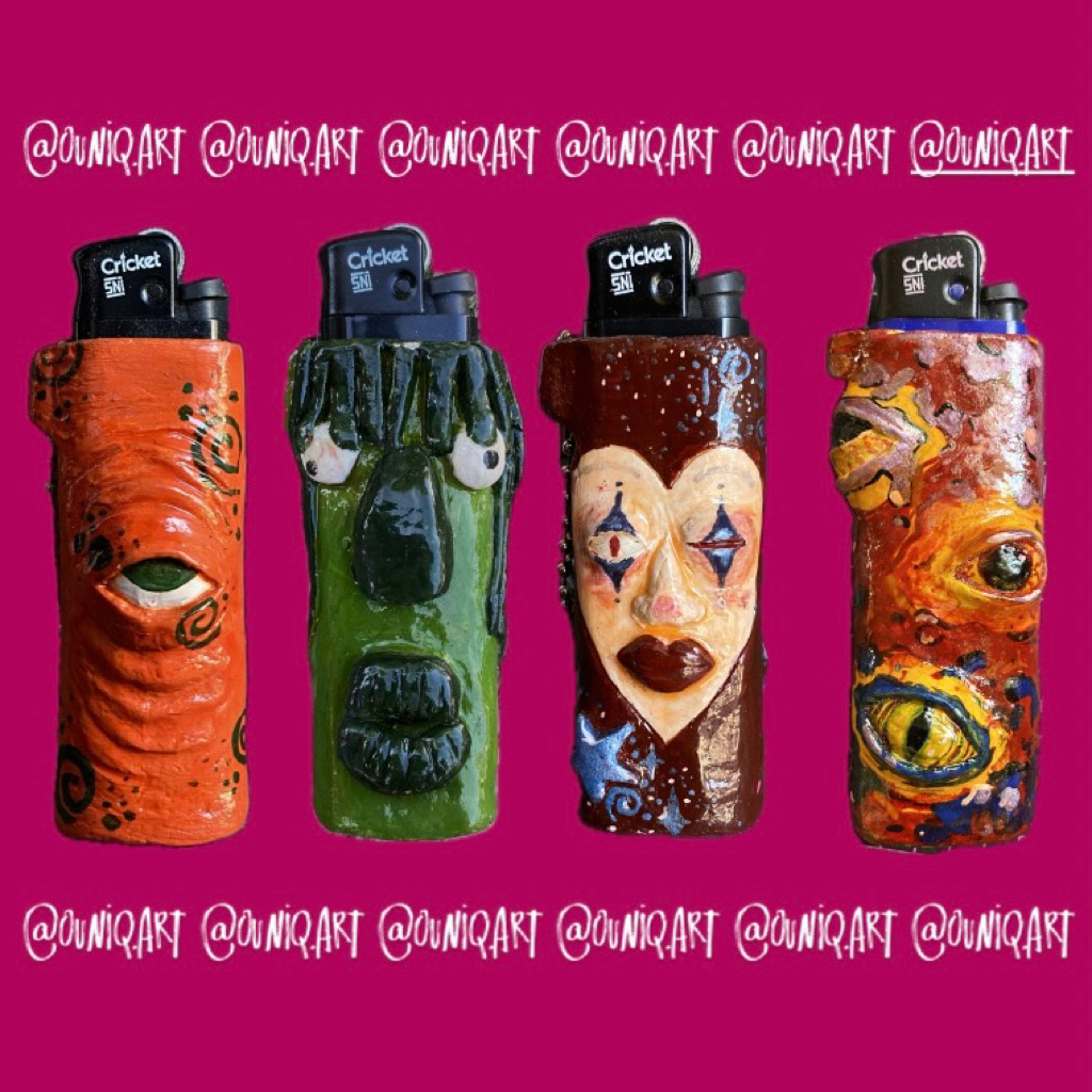 clay lighter  | ouniq.art | lighter case clay | free cricket