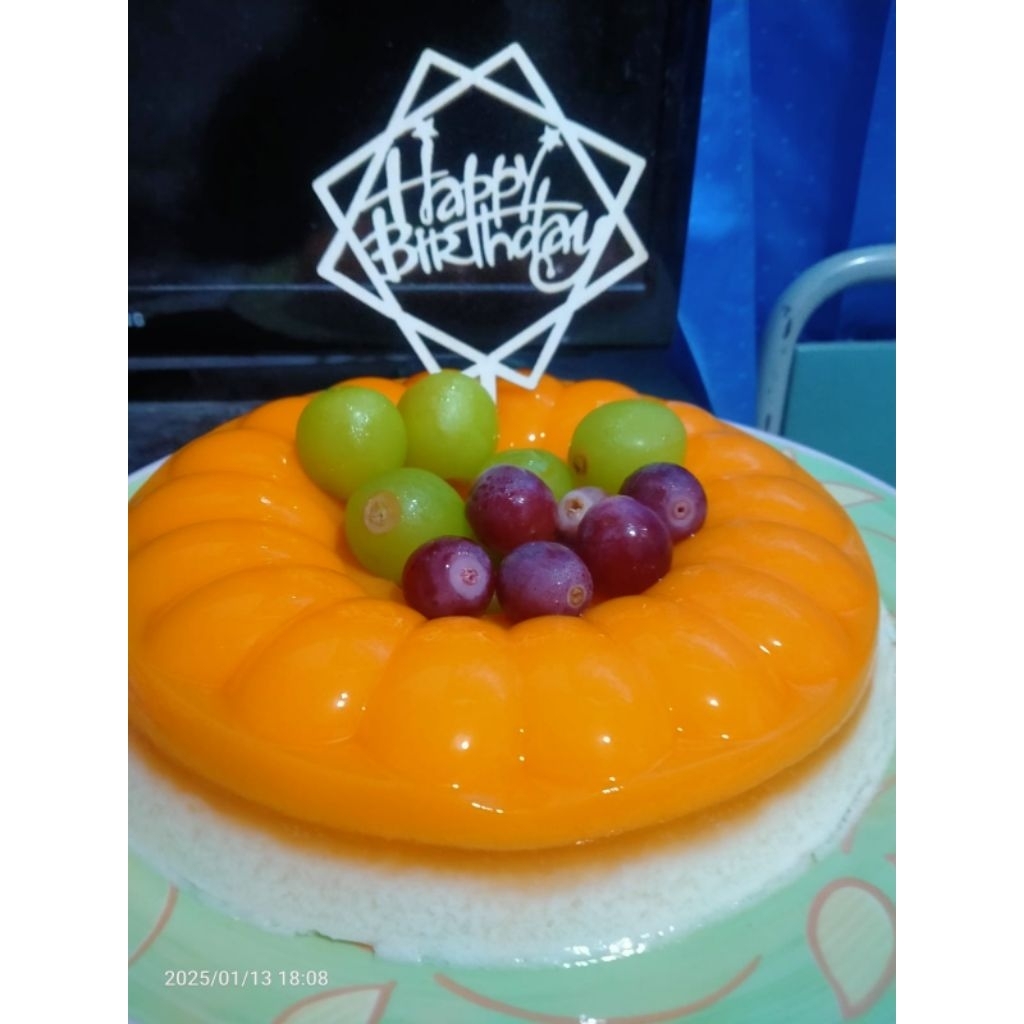 

puding buah ulang tahun