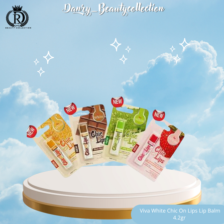 DR - Viva White Chic On Lips Lip Balm 4.2gr-Orange Blast/Aloe Secret/Choco Dreamer/Strawberry Inside