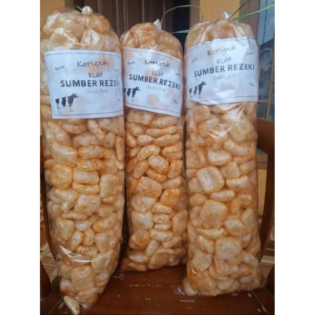 

Kerupuk Kulit Sapi 1 Bal Kerupuk Dorokdok Sapi Kerupuk Rambak 470 gram