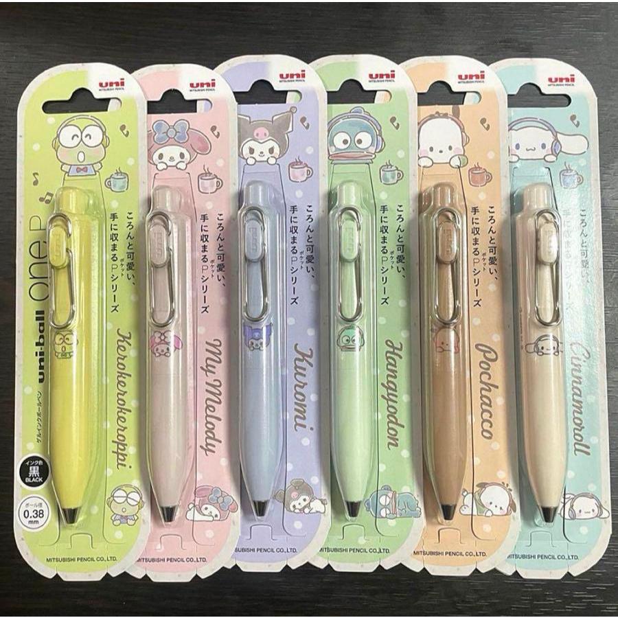 

Uni UniBall One Pocket Sanrio Keroppi Kuromi Gel Ink Pen 0.38mm Mitsubishi Uni-Ball Limited Edition