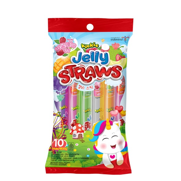 

KioKio Jelly Straws Jelly Sedot PACK 10's ( KARTONAN )