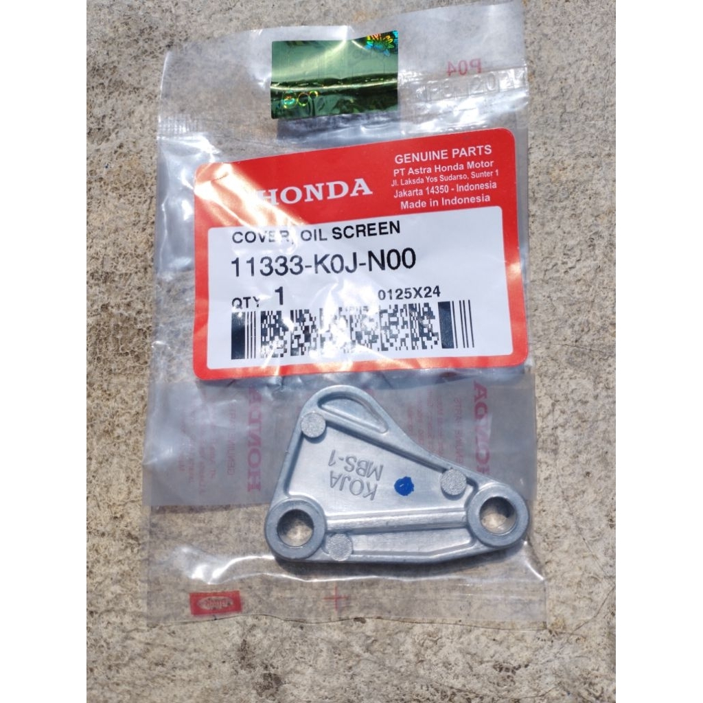 Cover oil Screen Tutup filter Bak Saringan oli mesin Genio Beat Deluxe Scoopy 2021 2022