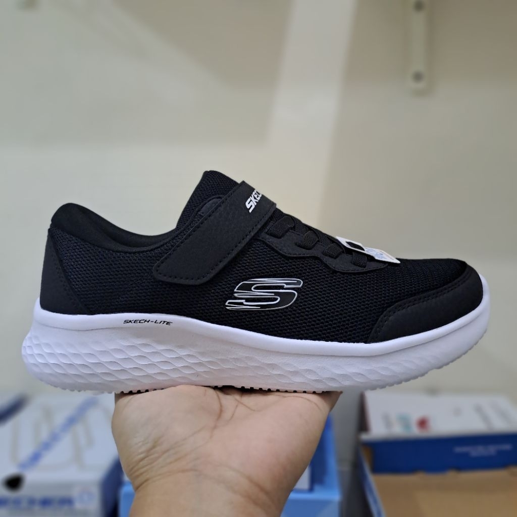 Sepatu Skech Kids Lite Pro Black ORIGINAL